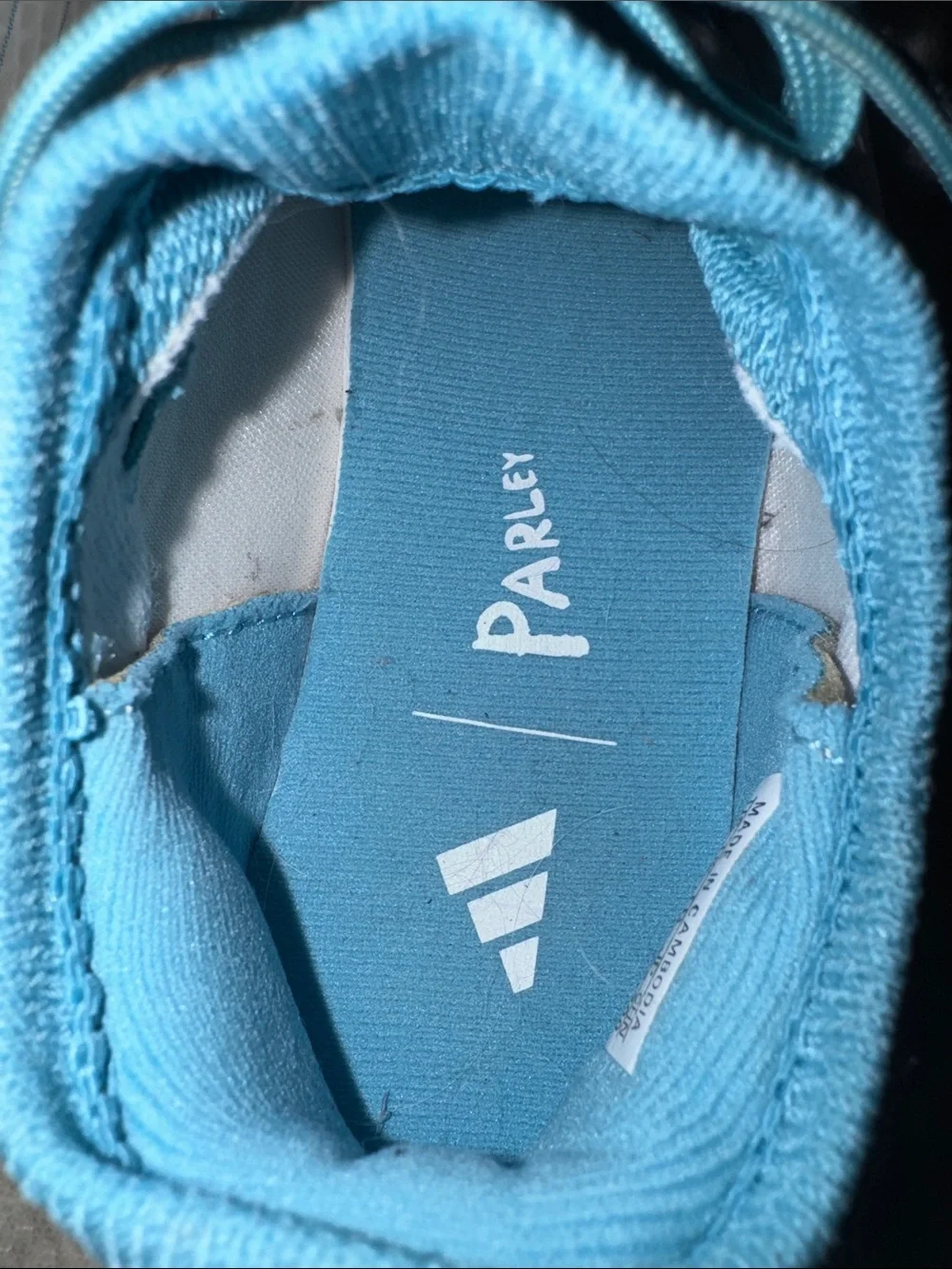 PARLEY Kids Teal and White Athletic Sneakers